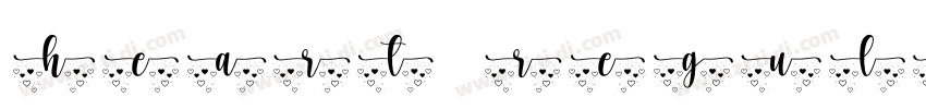 HEART Regular字体转换